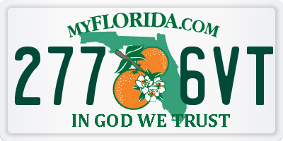 FL license plate 2776VT