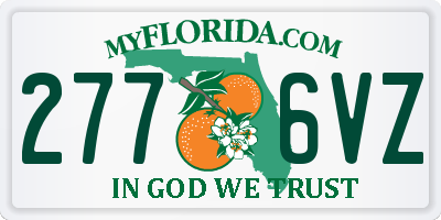 FL license plate 2776VZ