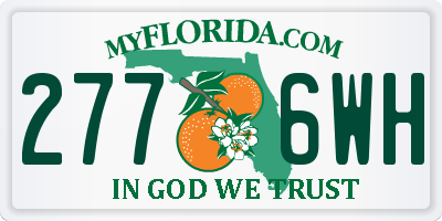 FL license plate 2776WH