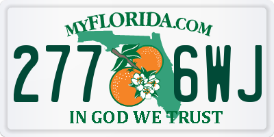 FL license plate 2776WJ
