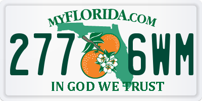 FL license plate 2776WM