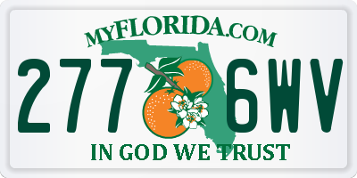 FL license plate 2776WV