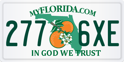 FL license plate 2776XE