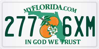 FL license plate 2776XM