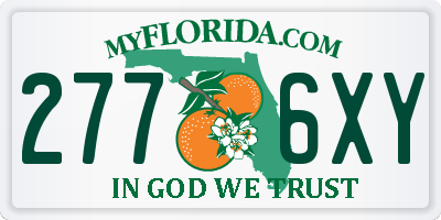 FL license plate 2776XY