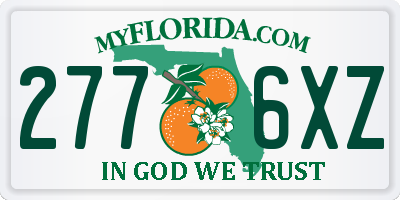 FL license plate 2776XZ