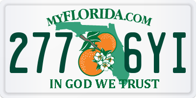 FL license plate 2776YI