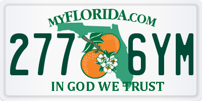 FL license plate 2776YM