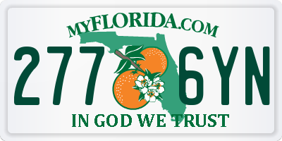 FL license plate 2776YN