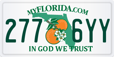 FL license plate 2776YY