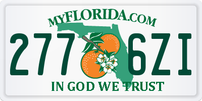 FL license plate 2776ZI