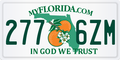 FL license plate 2776ZM