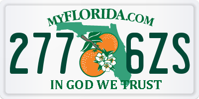FL license plate 2776ZS