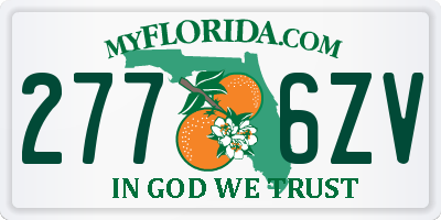 FL license plate 2776ZV