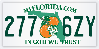 FL license plate 2776ZY