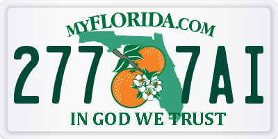 FL license plate 2777AI