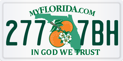 FL license plate 2777BH