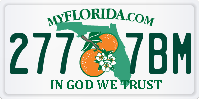 FL license plate 2777BM