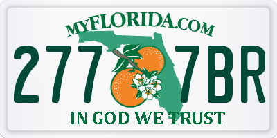 FL license plate 2777BR