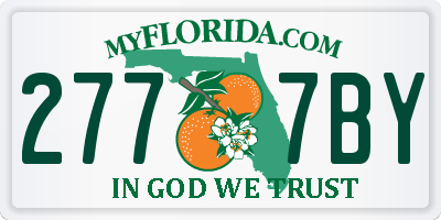 FL license plate 2777BY