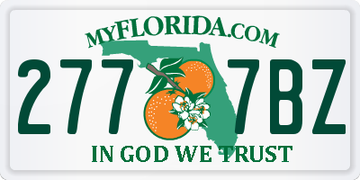 FL license plate 2777BZ