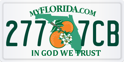 FL license plate 2777CB