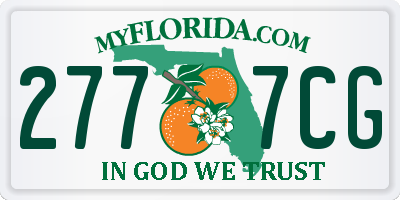 FL license plate 2777CG