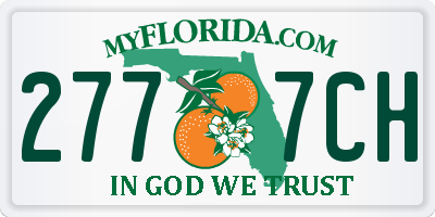 FL license plate 2777CH