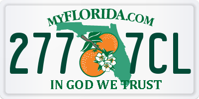 FL license plate 2777CL