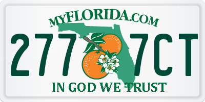 FL license plate 2777CT