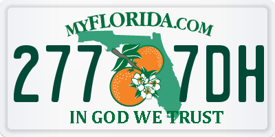FL license plate 2777DH