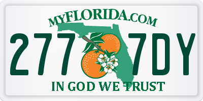 FL license plate 2777DY