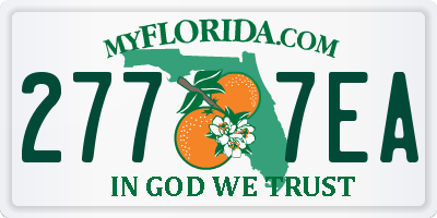 FL license plate 2777EA