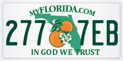 FL license plate 2777EB
