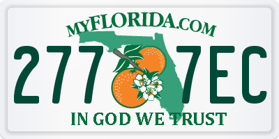 FL license plate 2777EC