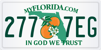 FL license plate 2777EG