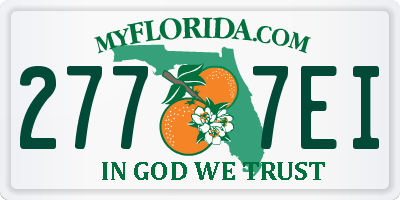 FL license plate 2777EI