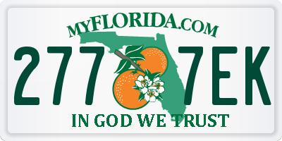 FL license plate 2777EK