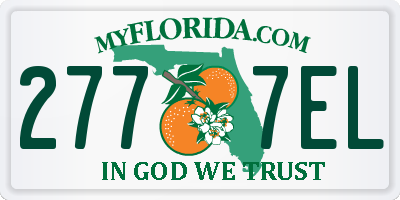 FL license plate 2777EL