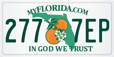 FL license plate 2777EP