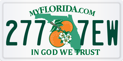 FL license plate 2777EW