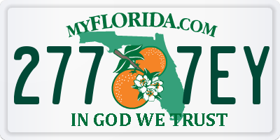FL license plate 2777EY