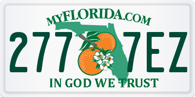 FL license plate 2777EZ