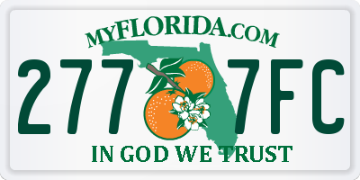 FL license plate 2777FC