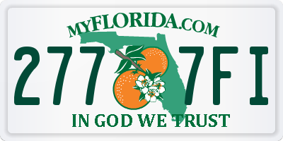 FL license plate 2777FI
