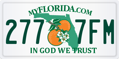 FL license plate 2777FM