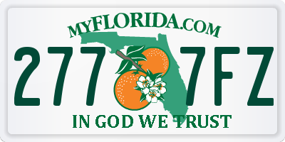 FL license plate 2777FZ