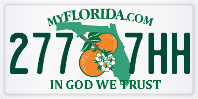 FL license plate 2777HH