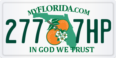 FL license plate 2777HP