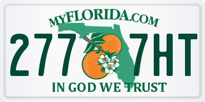 FL license plate 2777HT